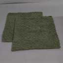 Kevin Textile 2 Packs Decorative Throw Pillow Covers 16x16 Inch for Living Room Couch Bed Sofa Spring Soft Striped Corduroy Square Cushion Case 40x40 cm Farmhouse Boho Home Decor Sage Green