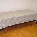 Exquisite Plastic Tablecloth 54in. x 108in. Plastic Rectangle Table Cover - White Lace
