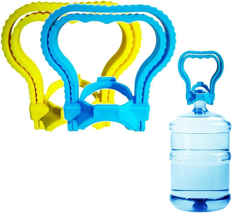 Water Bottle Holder 2 Pack, 5 Gallon Water Bottle Handle, Water Jug Caps Carrier Lift Labor Energy Saving Ergonomic Grip Handle Carrier, Non-Slip Holder Lifter Heavy Duty Clip