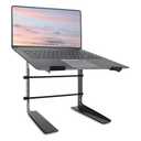 Pyle Portable Adjustable Laptop Stand - 6.3 to 10.9 Inch Anti-Slip Standing Table Monitor or Computer Desk Workstation Riser with Level Height Alignment for DJ, PC, Gaming, Home or Office - PLPTS25