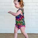 UNICOMIDEA 0-24 Months Baby Floral Romper Infant Playsuits Headband Jumpsuit Toddlers Outfits (A19-red)