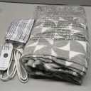 Sunbeam Royal Sherpa Foot Pocket Heated Throw Electric Blanket, 50" x 60", 4 Heat Settings, 4-Hour Auto Shut-Off, Warming Throw for Couch or Bed, Fast Heating, Machine Washable, Grey