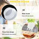 4Pack 23oz Plastic Squeeze Condiment Bottles 3 Holes Sauce Squeeze Bottle 680ml Squirt Bottles for Syrup Ketchup Dressing Oil Honey