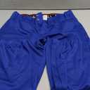 Women's Utility Softball Pants - Woman Adult Tweeners Low Rise 3/4 Leg Track Pants Dual-Layer Knee Youth Girls (Medium, Royal Blue)