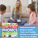 THE BAMBINO TREE Phonics Flash Cards - Learn to Read in 20 Phonic Stages - Education for Kids Ages 4-8 Kindergarten 1st 2nd Grade