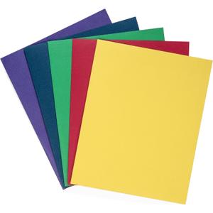 Blue Summit Supplies 100 Pack Paper 2 Pocket Folders Bulk, Two Pocket Folders Bulk, Our Folder with Pockets are Designed for Office and Classroom Use Folder with Pockets, Assorted 5 Colors
