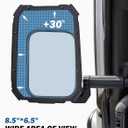 JOYTUTUS Mirrors Doors Off for 2018-2023 Wrangler JL/JLU & Gladiator JT (NOT FIT 2024 2025 Wrangler & Gladiator JT), Adjustable Anti-Vibration Design with Universal Ball Adapter for Phone Mounts