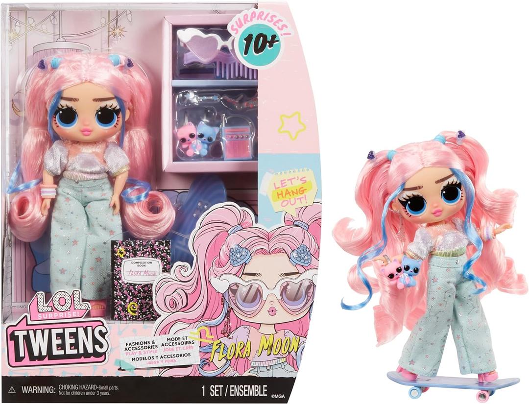 LOL Surprise Tweens Fashion Doll Flora Moon with 10+ Surprises and Fabulous Accessories  Great Gift for Kids Ages 4+