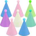 12 Pack Birthday Party Hats Adult Felt Cone Hats Adult For Birthday, Anniversary, Bridal Shower (Already Assembly)