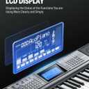 Donner 61 Key Keyboard Piano, Electric Piano Keyboard Kit with 249 Voices, 249 Rhythms - Includes Piano Stand, Stool, Microphone, Gift for Beginners, Black (DEK-610S), Full