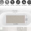 XIYUNTE Shower Mat Bathtub Mat Non Slip, 36''x16'' Soft and Comfortable Anti Slip Shower Mat, Eco-Friendly TPE+PP Shower Non Slip Mat with Powerful Suction Cups, Machine Washable, Easy to Cut, Brown