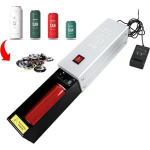 Aetleemo Electric Can Crusher, Can Crusher Electric For Recycling 12oz&16oz Metal Aluminum Cans, Aluminum Seltzer, Soda, Beer Cans and Bottles, Eco-Friendly Recycling Tool (Motorized push-button model)