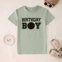 SOFEON Birthday Boy Shirts Boys Baseball T-Shirt 6th 7th 8th 9th 10th Birthday Party Tees Kids Baseball Fan Outfit B-Day Tops
