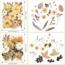 Nuanchu Dried Pressed Flowers for Soap Making Dried Flower Resin Crafts Vintage Pressed Wildflowers Leave with Tweezer for Mother's Day Craft Resin Mold Bride Scrapbook Supplies Nail Soap Wedding DIY