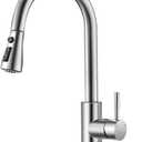 Brushed Nickel Kitchen Faucets with Pull Down Sprayer Kitchen Sink Faucet with Pull Out Sprayer Single Hole Deck Mount Single Handle Stainless Steel Grifos De Cocina 866068SN