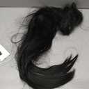 SEIKEA Long Braided Ponytail Extension with Hair Tie Straight Wrap Around Hair Extensions Ponytail Natural Soft Synthetic Hair Piece for Women Daily Wear 26 Inch 140 Gram Black