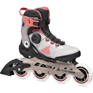 Rollerblade Macroblade 90 BOA® Women's Adult Fitness Inline Skate, Grey/Amethyst Rose, Performance Inline Skates Size 7/7.5