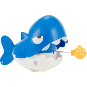 DUCKBOXX XX Pull-String Wind-up Chasing Shark Bath Toy, No Battery Mold-Free Anti-Rust Interactive Montessori Toy for Kids