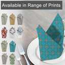 2 x RUVANTI Cloth Napkins Set of 6 Cotton 100%, 18x18 Inches Napkins Cloth Washable, Soft, Absorbent. Cotton Napkins for Parties, Christmas, Thanksgiving, Weddings, Dinner Napkins Cloth - Combo