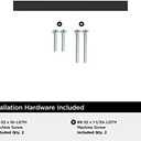 Amerock BP37170MB Everyday Modern Cabinet Pull, Matte Black (3 in (76 mm) Center-to-Center)