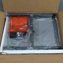 TV Stand with Fabric Drawer, Entertainment Center for 50 55 Inch TV, Industrial TV Console Table with Open Storage Shelves for Living Room, Bedroom, Rustic Brown