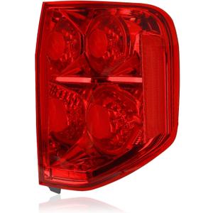 Tail Light Assembly Compatible With 2003-2005 Honda Pilot Right Passenger Side Taillight With Bulbs Replace 33551S9VA01
