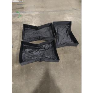 Drawer Organizer 3 Boxes Black 16x25 Inches