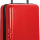 Take OFF Luggage 3.0 - Personal Item, 18x14x8 Inches, Underseat Suitcase with Removable Wheels, Hard Shell Luggage, Small Carry On Overnight Weekender, Airport & Travel Essentials, TSA Approved, Red