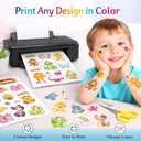 15 Sheets Printable Temporary Tattoo Paper for Inkjet Printer - 8.5 x 11 in DIY Custom Temporary Tattoos with Vibrant Color Prints for Mother's Day, Kids & Adults