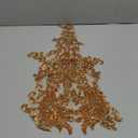 Handmade Bodice Rhinestones Applique Sewing Beads Stones Crystal Trim Lace Patches for Dress Clothing Accessories 34x63cm (Gold)