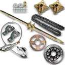 44.25in Go Kart Rear Axle Shaft Assembly Complete Kit Replacement for Go Kart ATV Quad Trikes Golf Carts