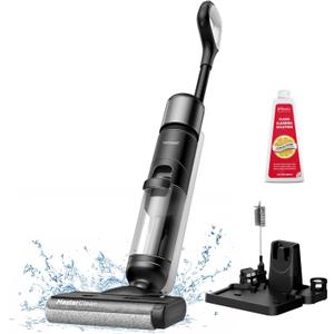 Ultenic Wet Dry Vacuum Cleaner,Cordless Vacuum Mop Combo with Self-Cleaning,Smart Mess Detection,50mins Runtime,3-in-1 Vacuum Mop for Hard Floors,Edge Cleaning,LED Display,Black,AC1 Elite