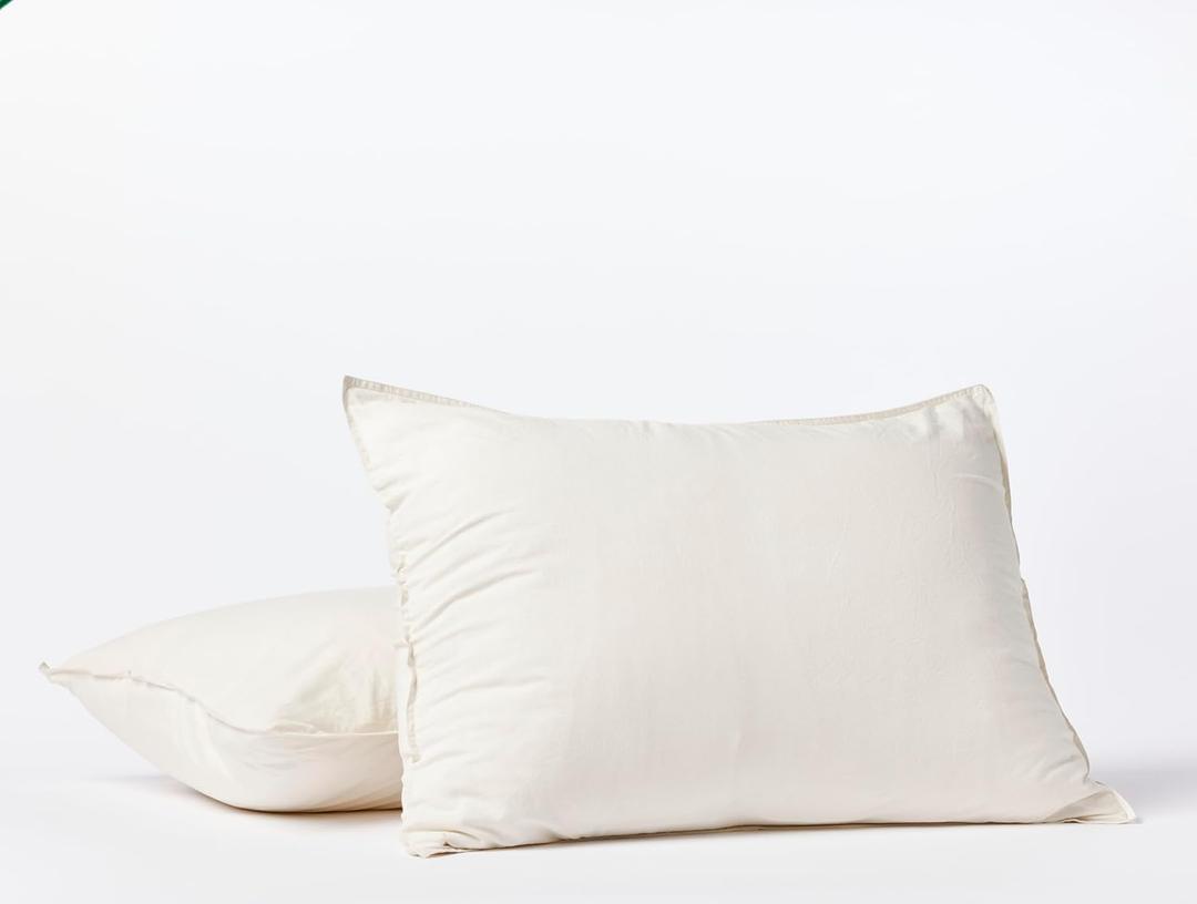 Coyuchi Organic Crinkled Percale Sham, Undyed (Standard)