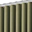 PANGSINNE Khaki Shower Curtain 256GSM Heavy Duty Waffle Woven Bathroom Shower Curtains, Weighted Fabric Shower Curtains for Hotel Spa Luxury Polyester Bath Curtain with 12 Hooks, 72Wx72H