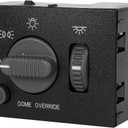 15755595 Headlight Switch Replacement for 1999-2002 Chevy Silverado Avalanche Suburban & GMC Sierra Yukon, Headlamp Dimmer Switch Replace# D1534G DS-968