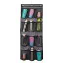 Water Bottle Organizer over the Door Cup Holder with 12 Large Pockets and Reinforced Bottom Tumbler Organizer Clear Mesh Cup Storage for Kitchen Pantry Cabinet Door Wall 41"×17"