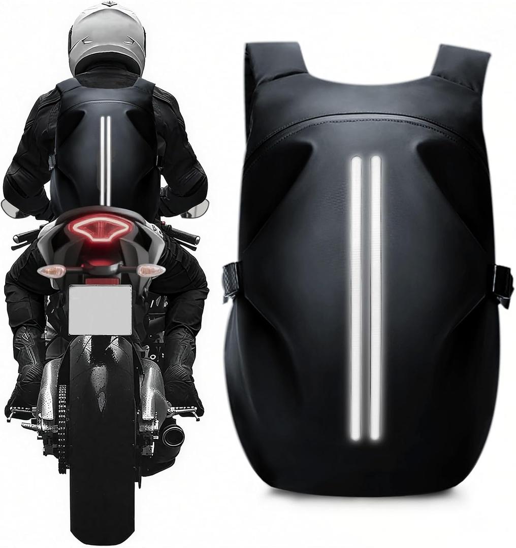 Motorcycle Helmet Backpack, Luggage Backpack for Men, Motorcycle Accessories, Motorbike Riding Bags, Bikers backpack, Large Capacity Laptop Bag