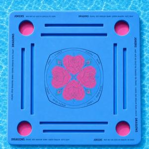 Floating Mahjong Mat for Pool - Square Foam Game Board with Cup Holder