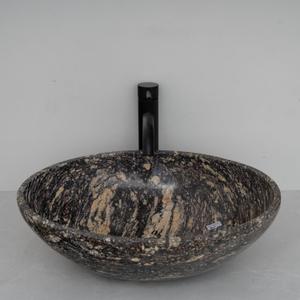 106 - One-of-a-Kind River Stone Vessel Sink  Handcrafted Natural Sink  Elegant Oval Sink for Luxury Bathrooms  Unique and Rare Stone, Choose Your Design Under 'Color' Options