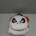 Skeleton Costume Kids Christmas Halloween Santa Costume with White Beard Red Hat Nightmare Party Before Props (X-Large)