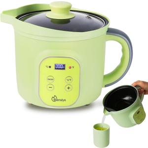 Bienslys Digital Wax Melter Pot, 1.6Qts Electric Candle & Soap Making Warmer with Adjustable Thermostat (90-300F), Non-Stick Coating & Drip-Free Spout - for Wax Melting, Candle Making, DIY Crafts
