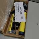 KRETLAW Mini Grease Gun (3000PSI) with Double 3oz Cartridge Grease and 12'' Flex Hose, Reinforced Coupler for Automotive, Yellow
