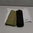 Xelky Womens Crop Casual Tops Tshirt Cotton Loose Workout Short Sleeve Round Neck Tee Yoga Running Shirts 4 Pack (Medium, Black/Army Green)