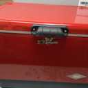 Coleman Vintage 54qt Steel Belted Cooler, Keeps Ice Up to 4 Days, 85-Can Capacity Hard Cooler with Drain & Have-A-Seat Lid, 24.38 x 16.13 x 16.25"