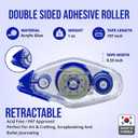 TAPE RUNNER - Double Sided Adhesive with Dispenser Roller Included - Acid Free, Sticky, Clear & Transparent - Ideal for Scrapbooking, Crafts & More - Mini (197 inches per Cartridge), 5 Cartridges