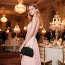 UBORSE 1920s Vintage Clutch Purse Beaded Evening Bag for Women Formal Bridal Sequin Handbag Clutch for Wedding/Prom/Cocktail | 1920s, Vintage, Beaded, Formal, Bridal, Sequin (Black -092)