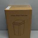 Bathroom Trash Cans with Lid 2 Pack 2.2 Gallon Touchless Automatic Motion Sensor Small Slim Garbage Can, Smart Electric Narrow Garbage Bin for Bedroom Office Kitchen (White)