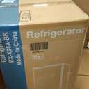 Sweetcrispy 3.2 Cu.Ft Mini Fridge with Freezer Small Refrigerator Single Door Adjustable Thermostat Energy-efficient Low Noise, Compact Fridge for Bedroom, Office, Dorm (Black)