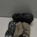 Sunany Inflatable Foot Rest Pillow for Airplane Travel-Adjustable Height Cushions for Kids to Sleep While Traveling, Adults, Suitable for Office, Home and Any Travel Dark Grey (1 Pack)