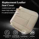 4PCS Driver & Passenger Bottom & Top Lean Back Perforated Leather Seat Covers Camel Tan#4C, 2C or 1C Compatible with Ford Expedition 2007 2008 2009 2010 2012 2013 2014